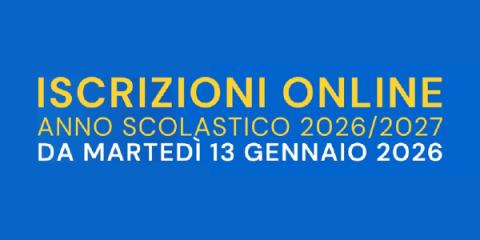 iscrizioni online dal 13 Gennaio al 14 Febbraio